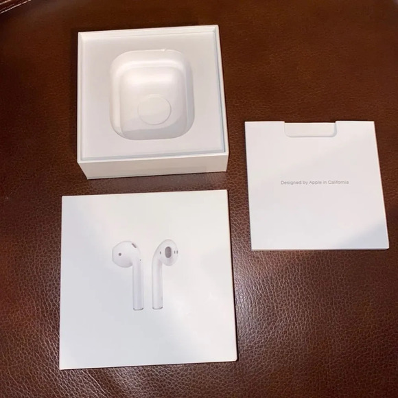 BOX ONLY Apple AirPods box with manual - Picture 1 of 4